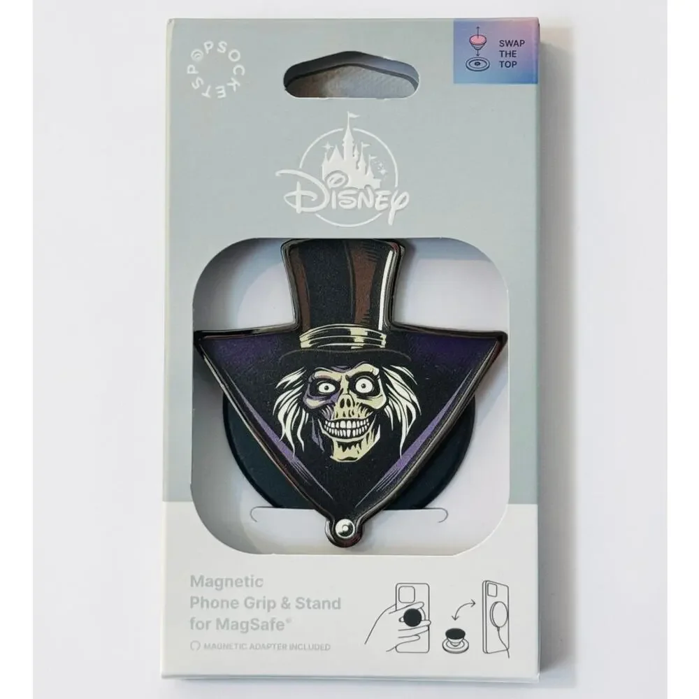 Disney Haunted Mansion Hatbox Ghost MagSafe Phone Grip & Stand NWT